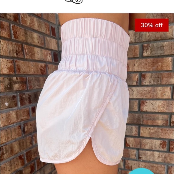 Free People movement The Way Home Shorts white Large NWOT #75 50% off w bundle - Picture 3 of 11